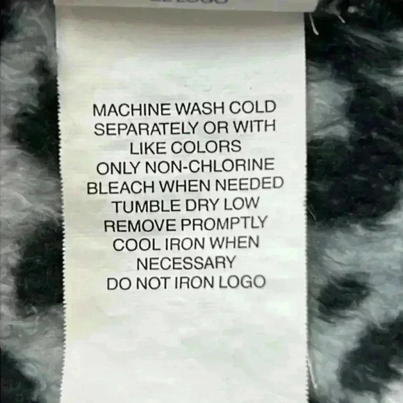 Place Girls Fleece Cheetah Print Jacket Size 14 Black and Gray - Picture 8 of 10